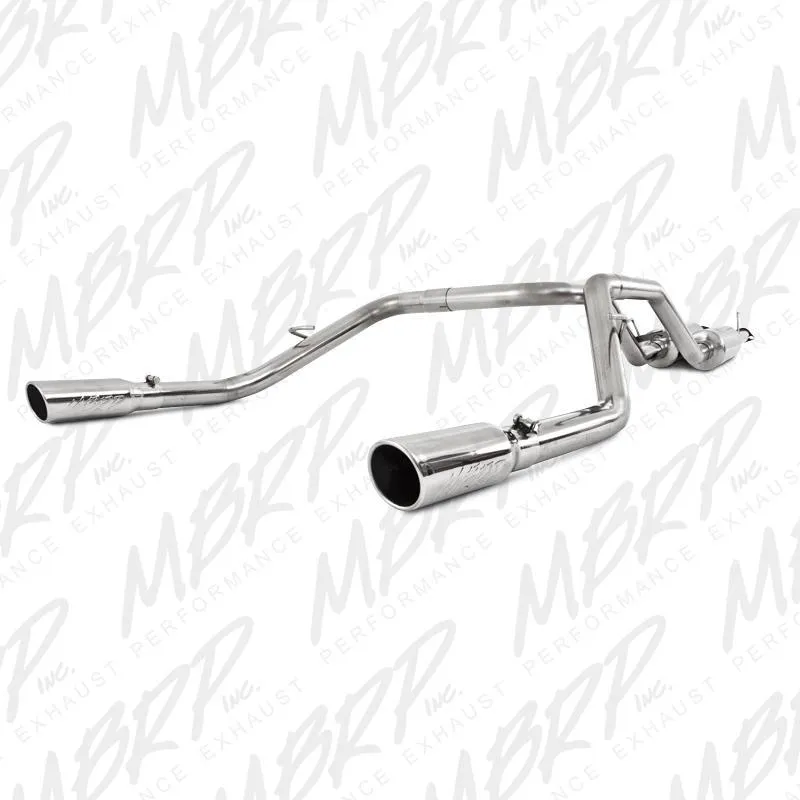 '09-21 Toyota Tundra 2 1/2" Cat Back Dual Split Rear Exhaust, T409