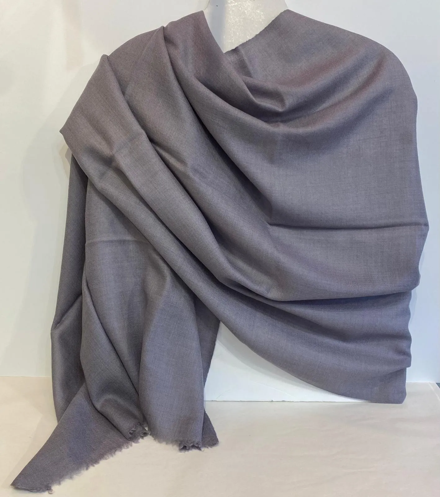 Aaron - 100% Cashmere Scarf - Grey