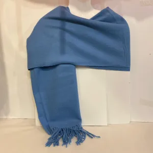 Adele - Cashmere Wool Blend Scarf - Sea Blue