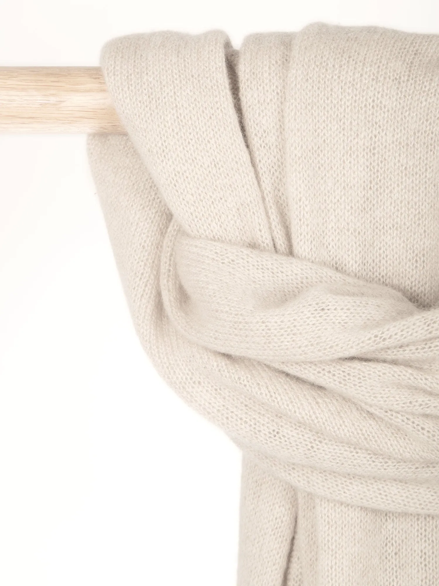 Airy cashmere scarf "Flow" - ginger