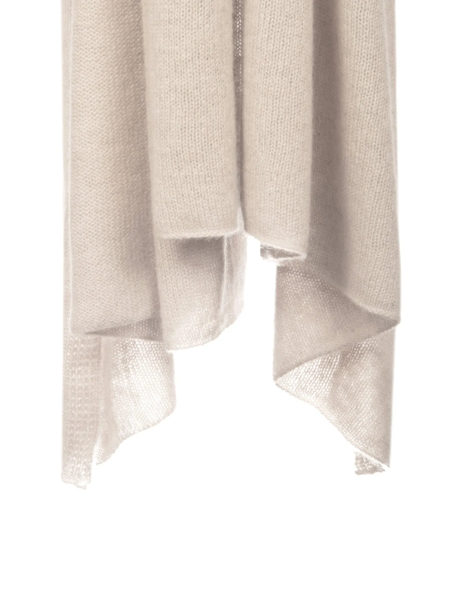 Airy cashmere scarf "Flow" - ginger