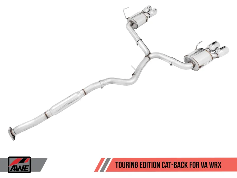 AWE Tuning 2015  Subaru WRX VA Sedan Touring Edition Exhaust - Chrome Silver Tips (102mm)