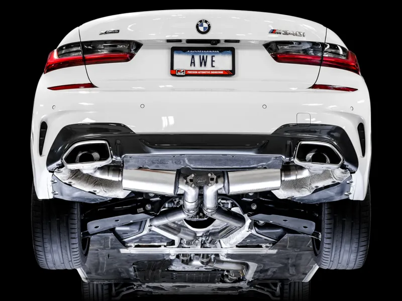 AWE Tuning 2019  BMW M340i (G20) Non-Resonated Touring Edition Exhaust (Use OE Tips)