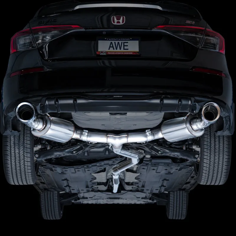 AWE Tuning 22  Honda Civic Si/Acura Integra Touring Edition Catback Exhaust - Dual Chrome Silver Tip