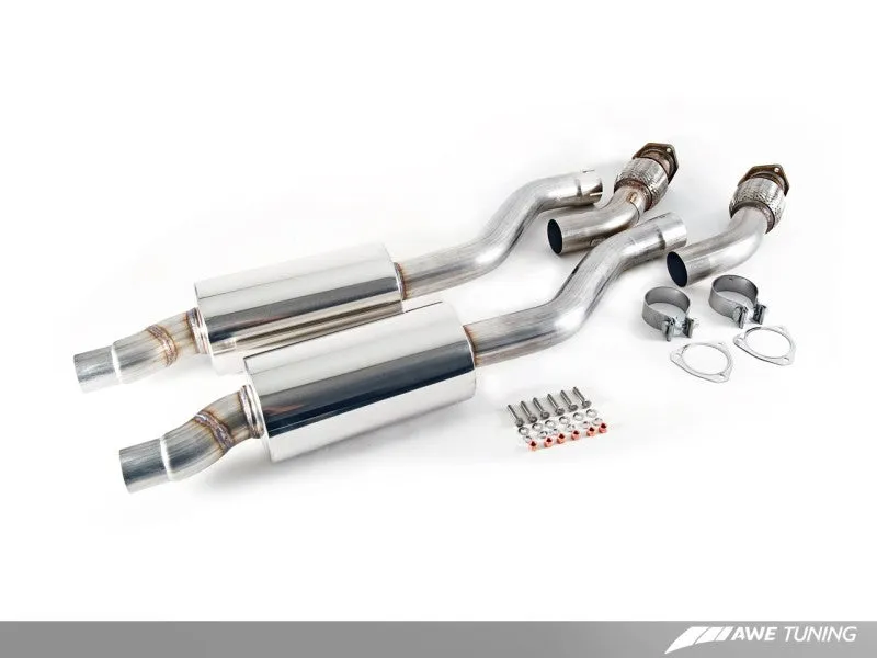 AWE Tuning B8 / B8.5 S5 Sportback Touring Edition Exhaust - Resonated - Chrome Silver Tips