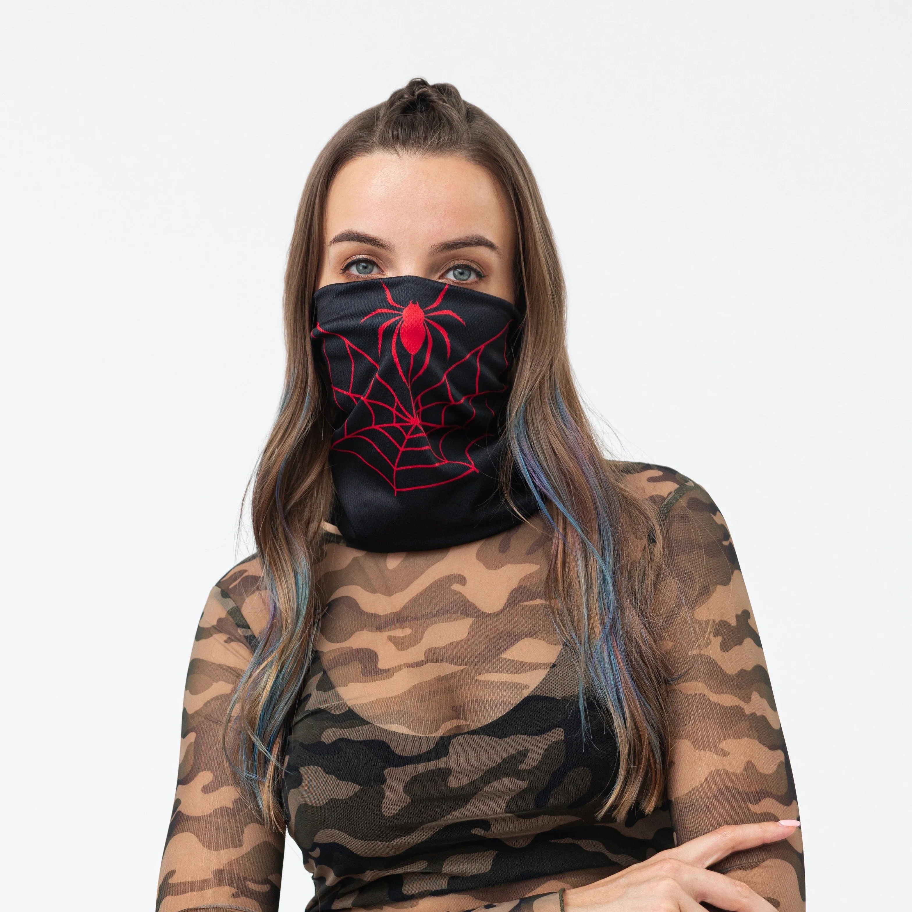 Bandana Face Mask - Red Spider (Available online only)