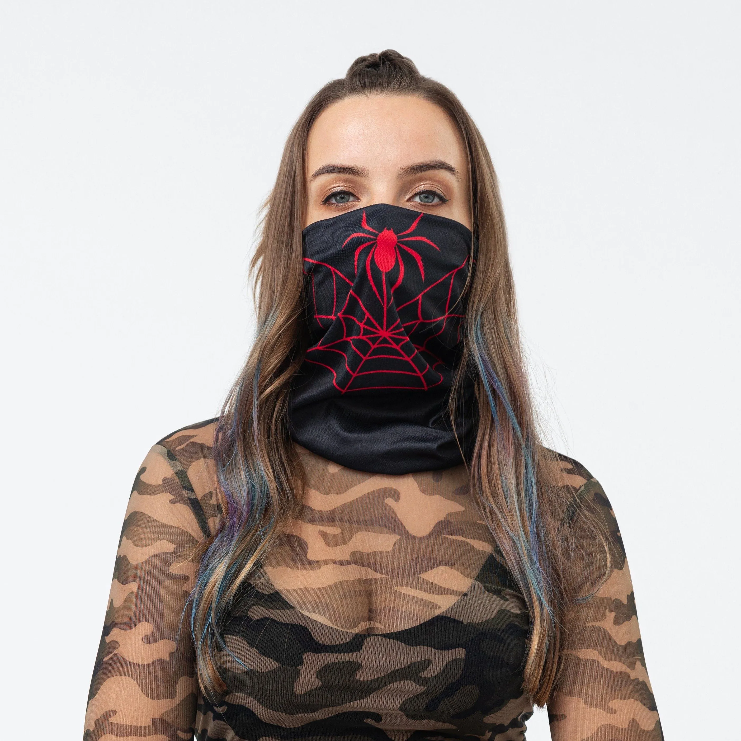 Bandana Face Mask - Red Spider (Available online only)