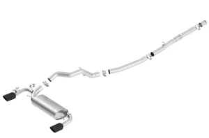 Borla ATAK Catback Exhaust for 2016  Ford Focus RS (Black Chrome Tips)