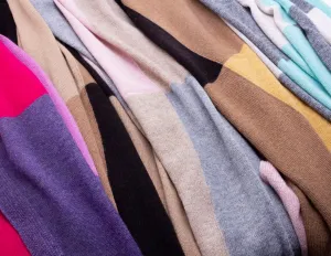 Cashmere Blend Two-tone Scarves