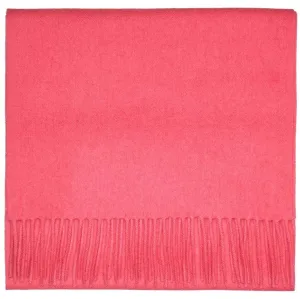 Cerise Pink Pure Lambswool Scarf