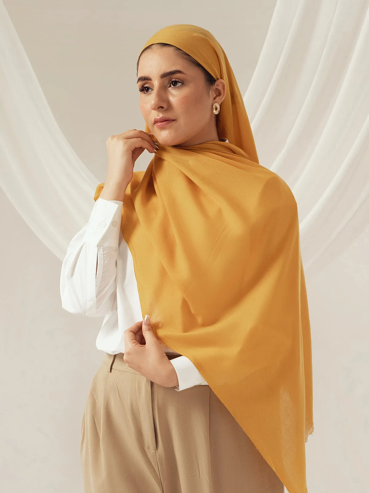 Eco-Luxe Scarves & Hijabs - Mustard