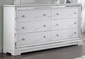 Eleanor Rectangular 6-drawer Dresser White