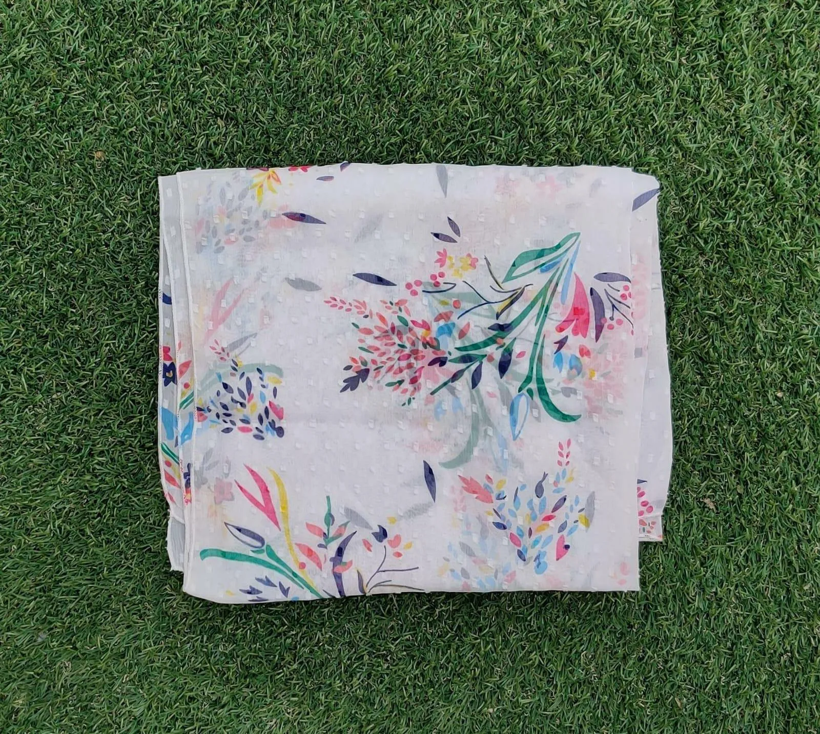 Floral Dobby Printed Scarves