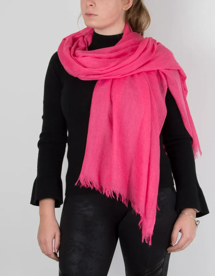 Lightweight Scarf Pashmina | Hot Pink