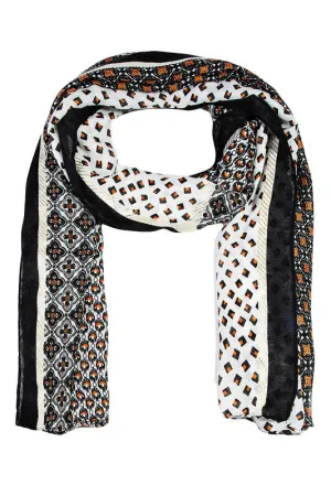 Multi Floral Pattern Lightweight Scarf