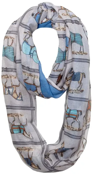 "Horses in Blankets" Infinity Scarves