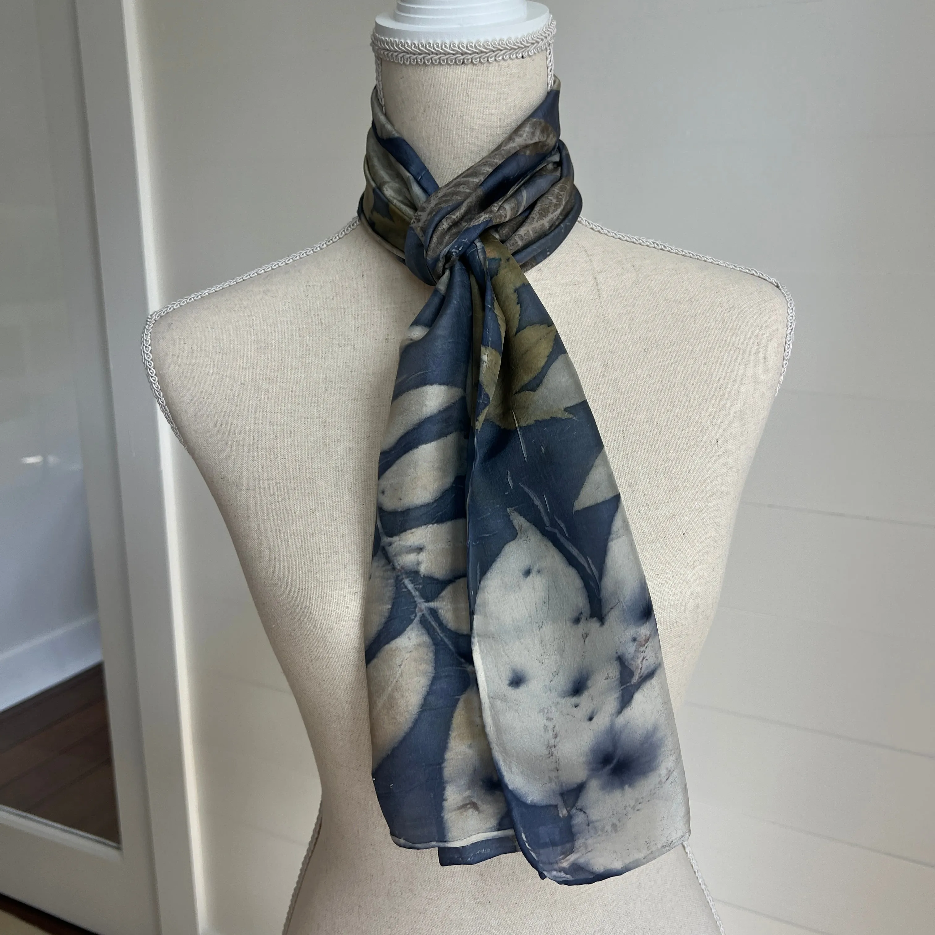 Silk Scarf | "Lynn" Dark Logwood