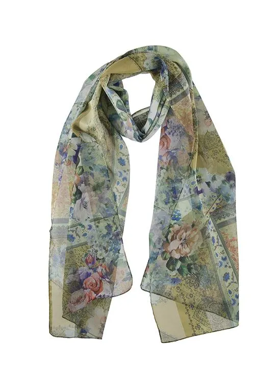 Women's Floral Print Lightweight Scarf